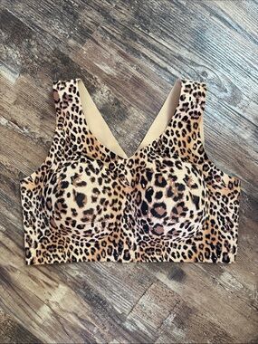 Evelyn & Bobbie The Defy Bra Leopard Size XL